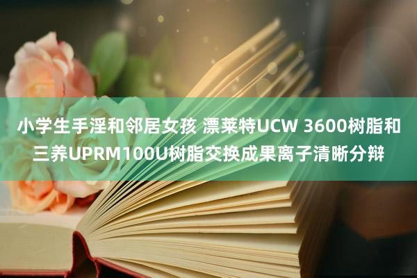 小学生手淫和邻居女孩 漂莱特UCW 3600树脂和三养UPRM100U树脂交换成果离子清晰分辩