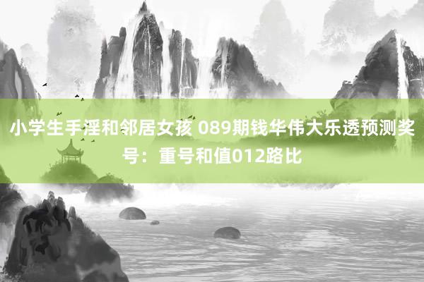 小学生手淫和邻居女孩 089期钱华伟大乐透预测奖号：重号和值012路比