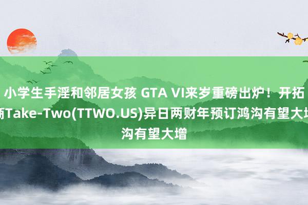 小学生手淫和邻居女孩 GTA VI来岁重磅出炉！开拓商Take-Two(TTWO.US)异日两财年预订鸿沟有望大增