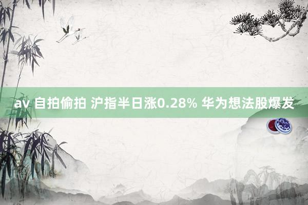 av 自拍偷拍 沪指半日涨0.28% 华为想法股爆发