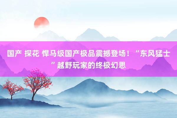 国产 探花 悍马级国产极品震撼登场！“东风猛士”越野玩家的终极幻思