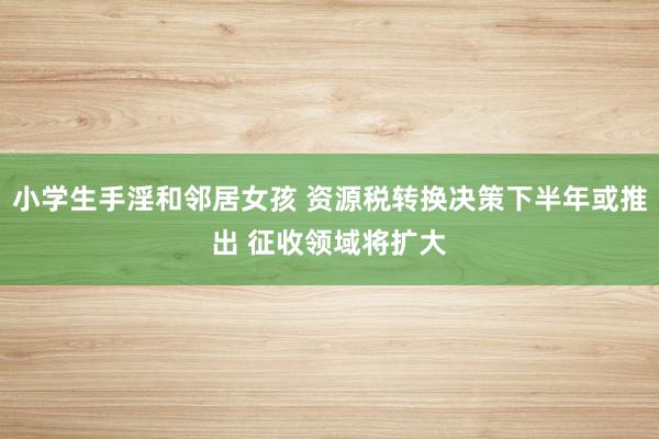 小学生手淫和邻居女孩 资源税转换决策下半年或推出 征收领域将扩大